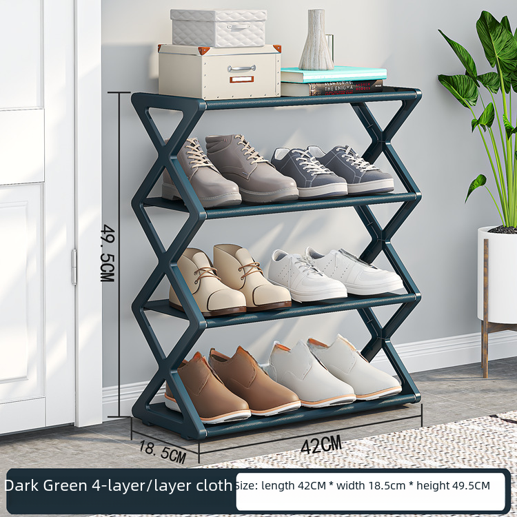 Compact 2-Tier Shoe Organizer Rack