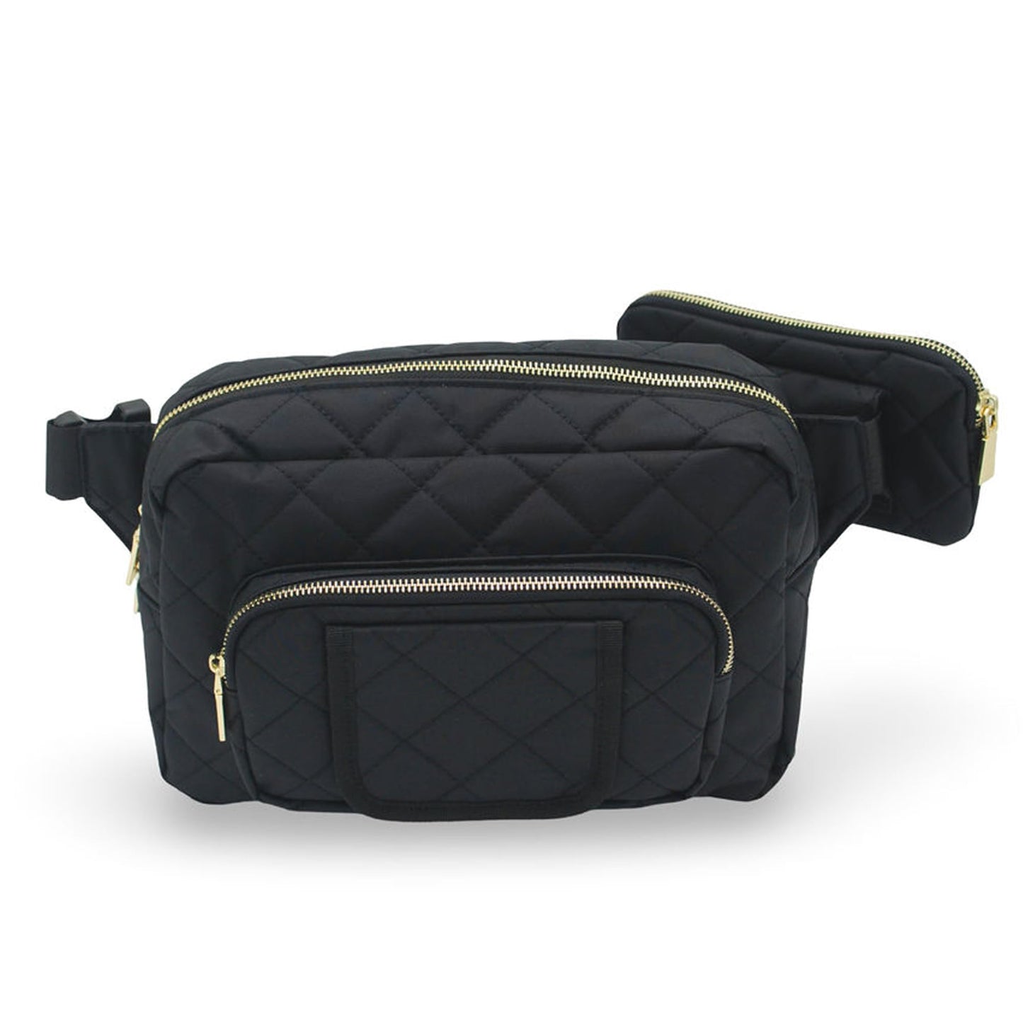 Lion & Light Small Diaper Bag Mini Diaper Bag with Portable Changing Pad Fanny Pack Diaper Bag for Baby Toddler Diaper Bags Travel Diaper Bag Crossbody Diaper Bag with Wipes Pocket (Black)