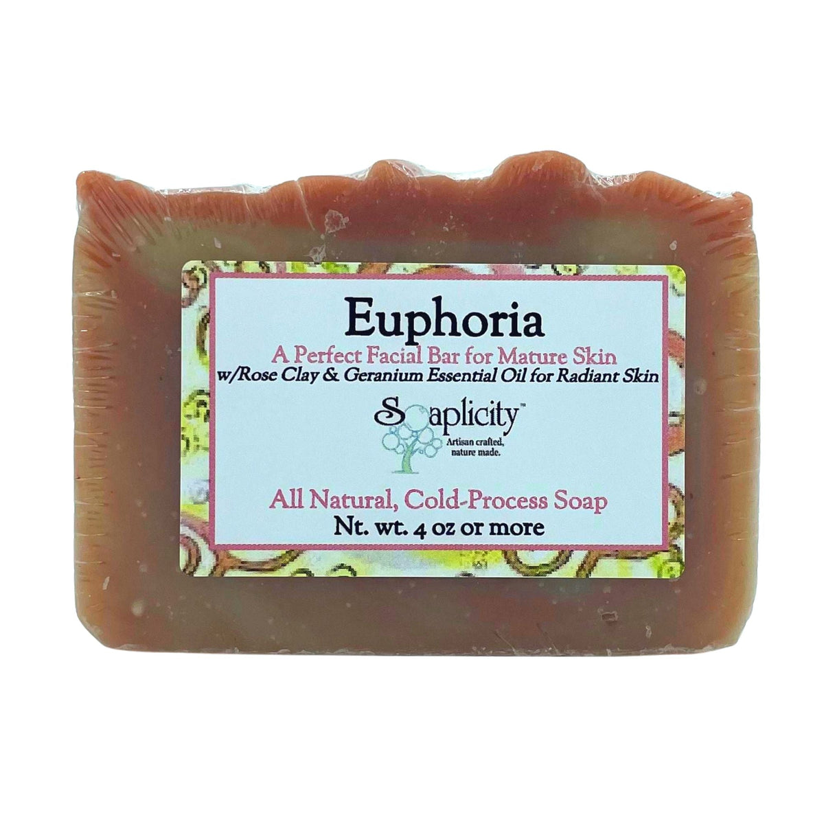 Euphoria Facial Soap — Rose Clay & Botanical Oils
