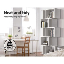 Load image into Gallery viewer, 5 Tier Bookshelf White