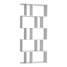 Load image into Gallery viewer, 5 Tier Bookshelf White