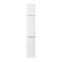 Load image into Gallery viewer, 5 Tier Bookshelf White