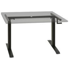 Load image into Gallery viewer, vidaXL Manual Height Adjustable Standing Desk Frame Hand Crank Black