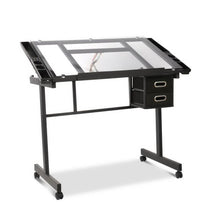 Load image into Gallery viewer, Adjustable Drawing Desk - Black and Grey