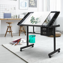 Load image into Gallery viewer, Adjustable Drawing Desk - Black and Grey