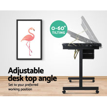 Load image into Gallery viewer, Adjustable Drawing Desk - Black and Grey