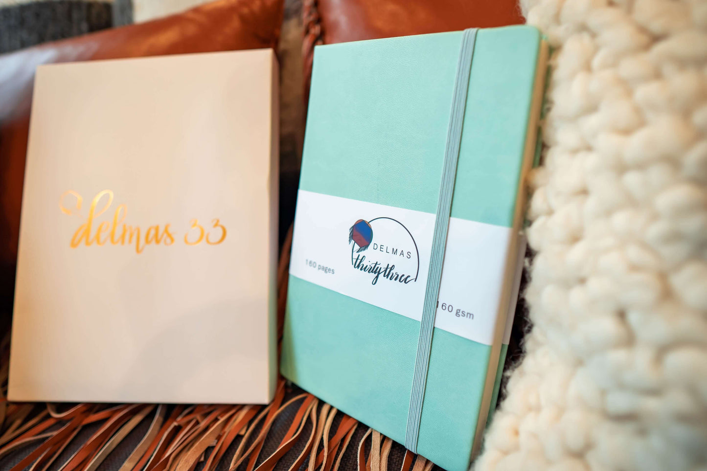 Delmas 33 A5 Dotted Journals with vegan leather hardcovers