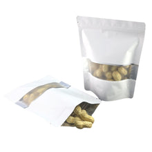 Load image into Gallery viewer, Reclosable Zip Lock Bags Kitchen Organizer Bags Stand Up Biscuits Pouches Eco Aluminum Foil Mylar Plastic Bags With Clear Window