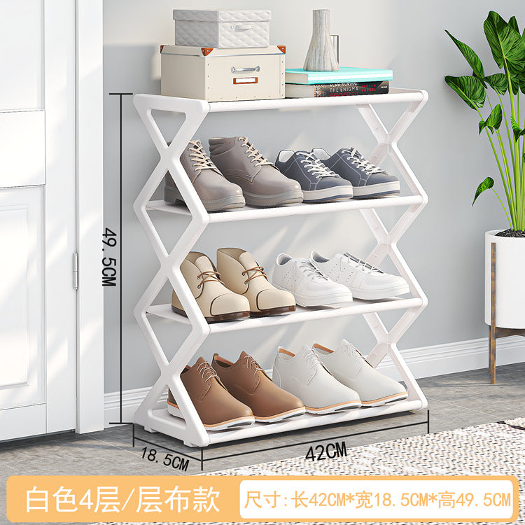 Compact 2-Tier Shoe Organizer Rack