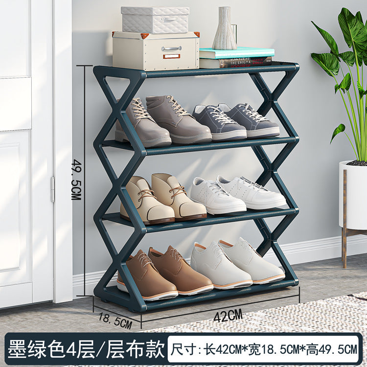 Compact 2-Tier Shoe Organizer Rack