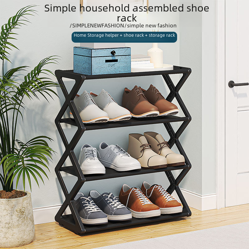 Compact 2-Tier Shoe Organizer Rack