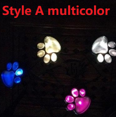 Solar Paw Print Outdoor Path Lights