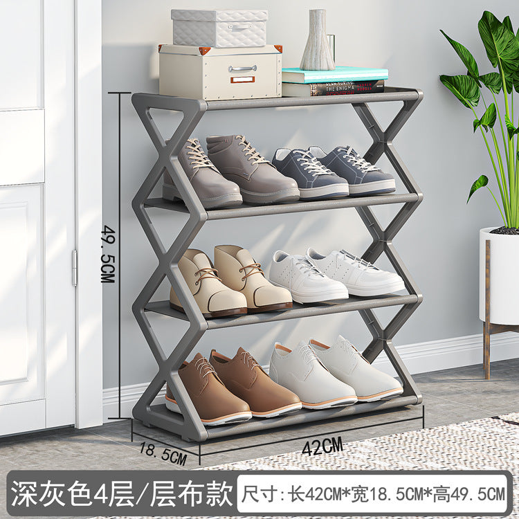 Compact 2-Tier Shoe Organizer Rack