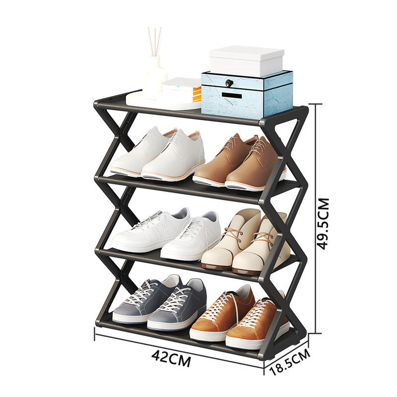 Compact 2-Tier Shoe Organizer Rack