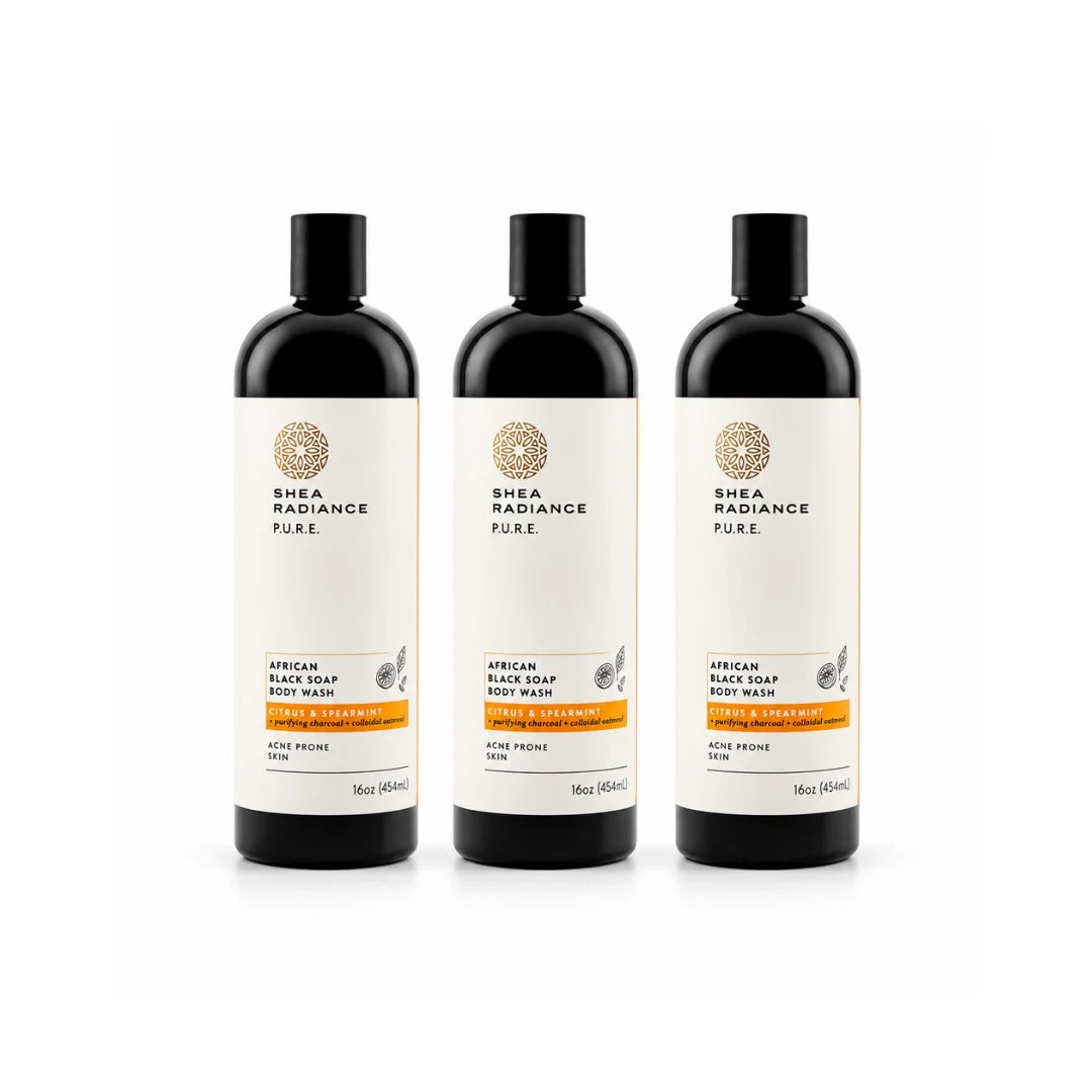 African Black Soap Body Wash with Colloidal Oatmeal for Dry & Sensitive Skin