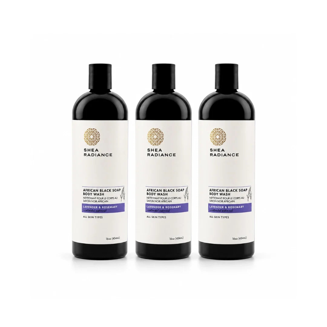 African Black Soap Body Wash with Colloidal Oatmeal for Dry & Sensitive Skin