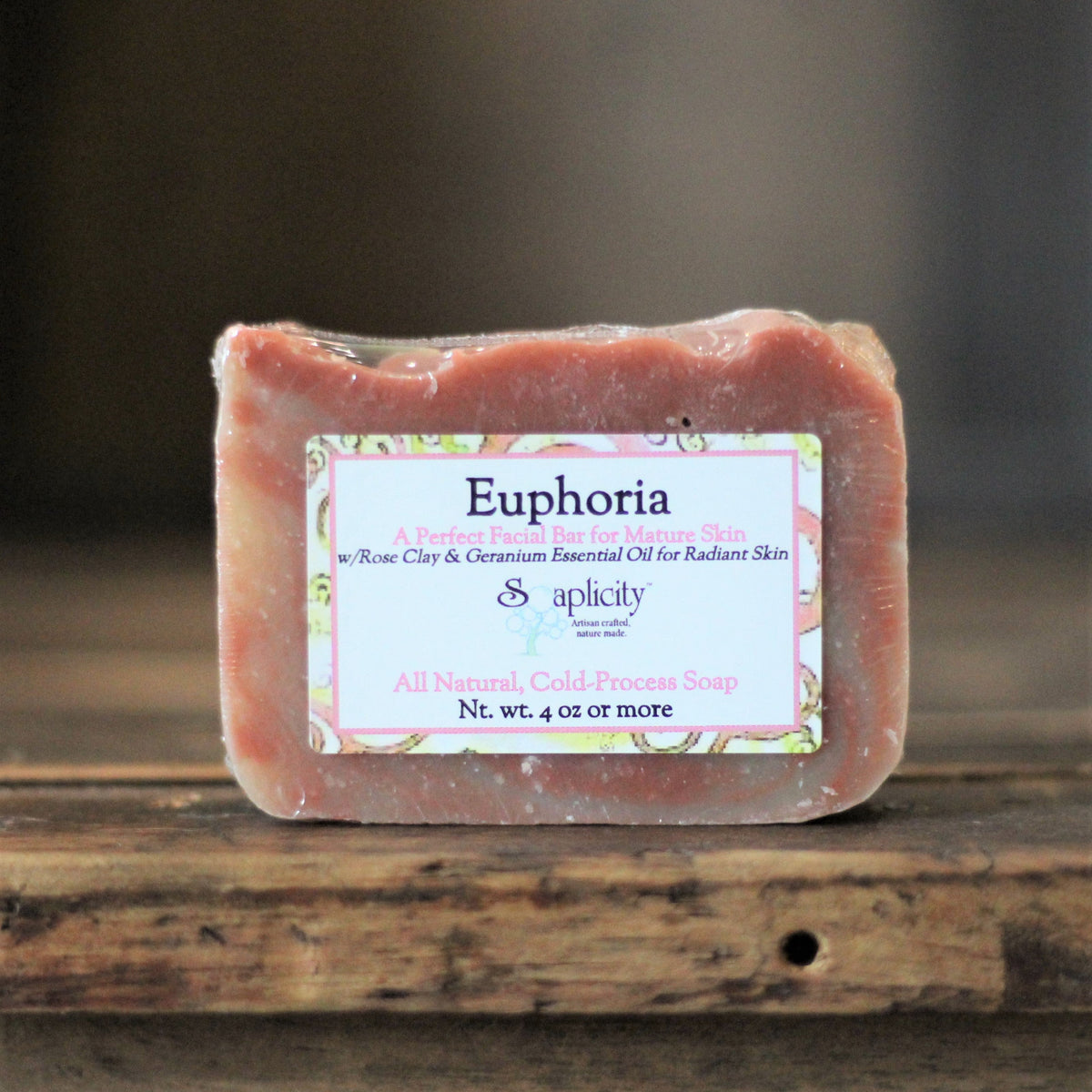 Euphoria Facial Soap — Rose Clay & Botanical Oils