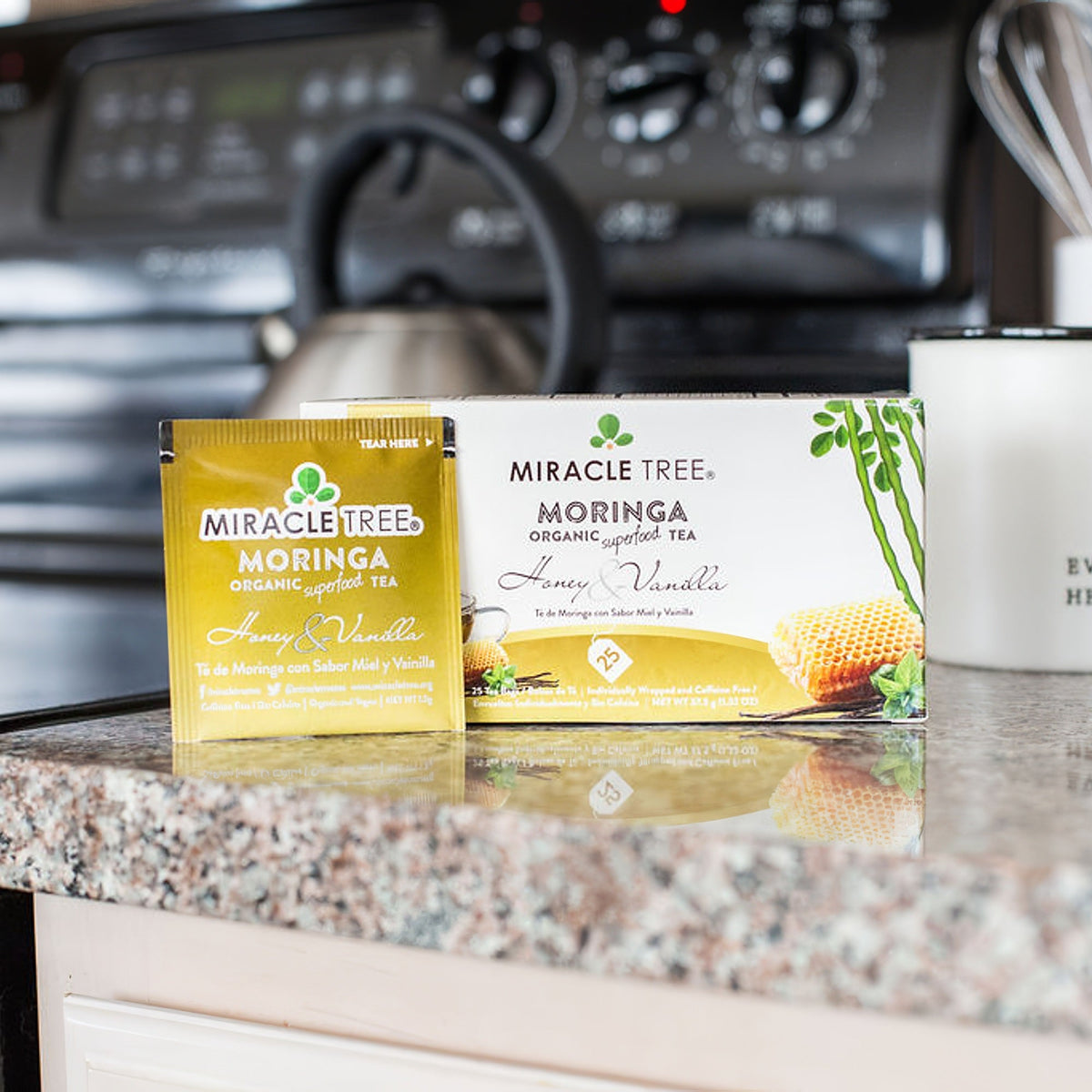 Organic Moringa Tea — Honey & Vanilla