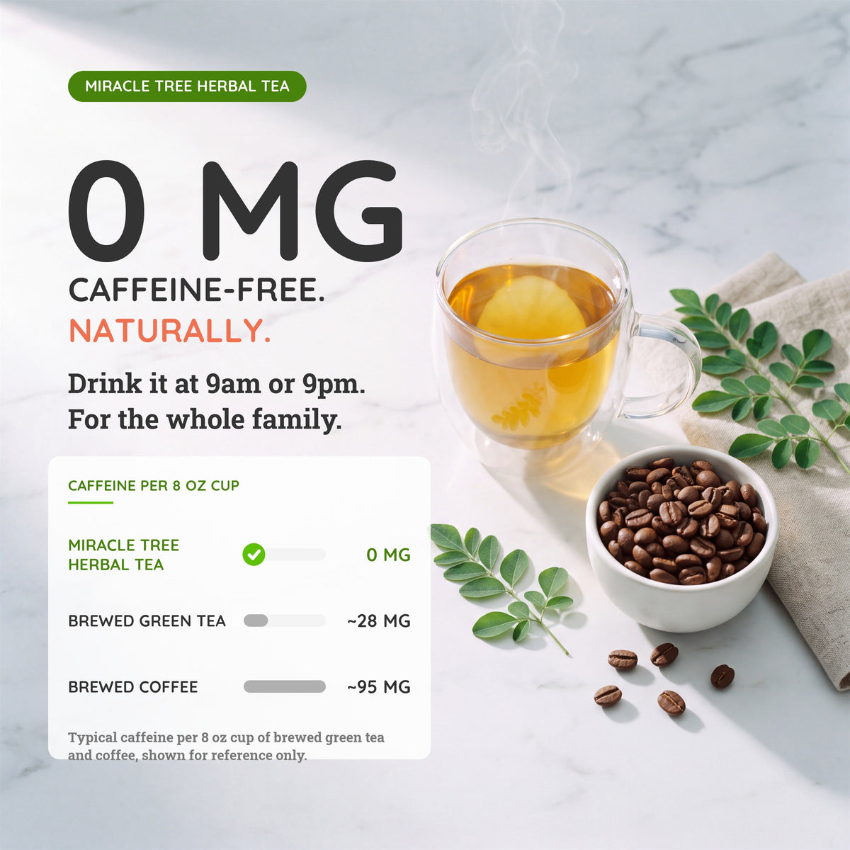 Organic Moringa Tea — Honey & Vanilla