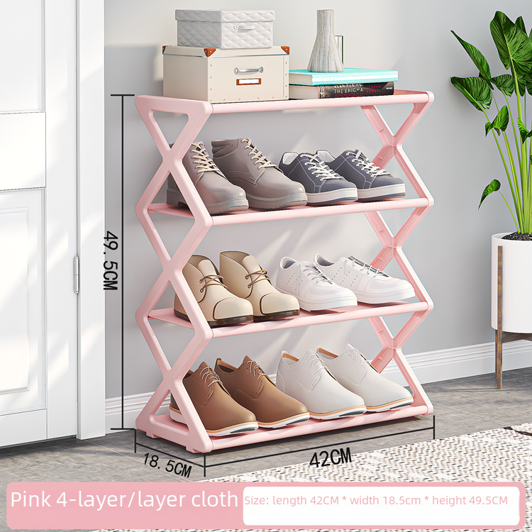 Compact 2-Tier Shoe Organizer Rack