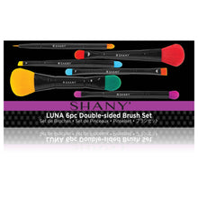 Load image into Gallery viewer, LUNA 6 PC Double Sided Travel Brush Set with Pouch - Synthetic &amp; Natural Hair-5

