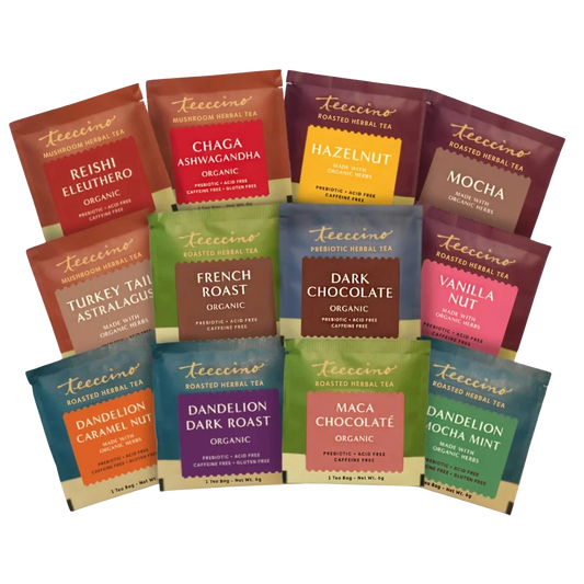 Teeccino Herbal Tea Sampler — 12 Blends