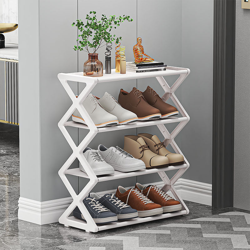 Compact 2-Tier Shoe Organizer Rack