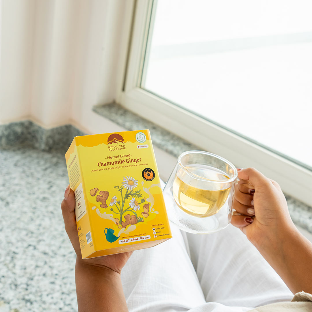 Organic Chamomile Tea with Ginger