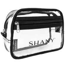 Load image into Gallery viewer, Clear Toiletry Makeup Carry-On Pouch with Zippered Compartment
