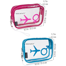 Load image into Gallery viewer, His &amp; Hers Airline Friendly Clear Carry-on Travel Bag Set of 2
