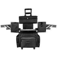 Load image into Gallery viewer, SHANY Large Travel Makeup Trolley Storage Case - BLACK-1
