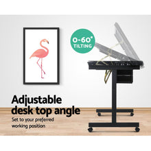 Load image into Gallery viewer, Adjustable Drawing Desk - Black and Grey
