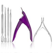 Load image into Gallery viewer, SHANY Premium Manicure/Pedicure Tool Set - All in one Manicure/Pedicure Kit Stainless Steel - SHOP  - MANICURE/PEDICURE - ITEM# SH-MANI-6PC-L
