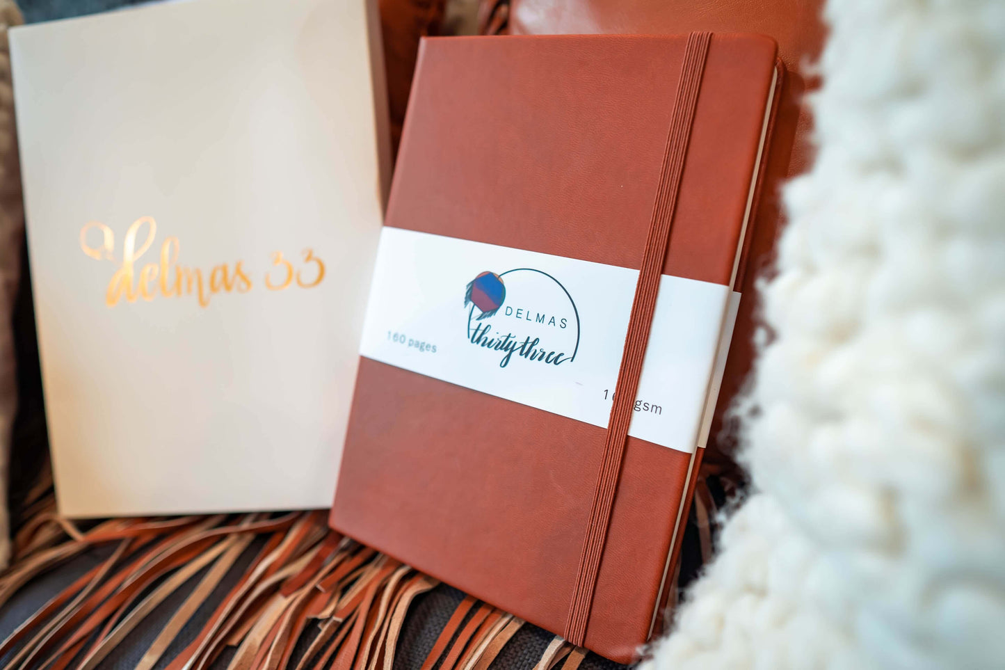 Delmas 33 A5 Dotted Journals with vegan leather hardcovers