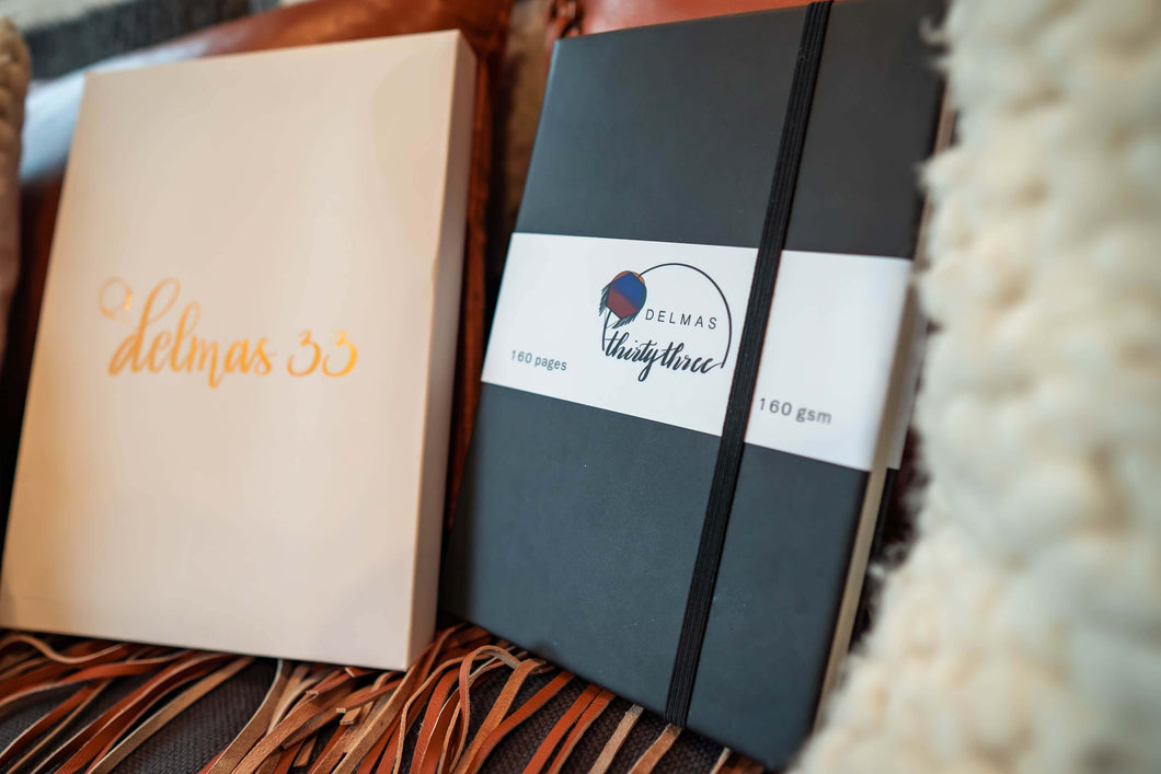 Delmas 33 A5 Dotted Journals with vegan leather hardcovers
