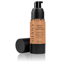 Load image into Gallery viewer, SHANY Perfect Canvas Liquid Foundation - Paraben-Free/ Talc-Free/ Oil-Free - SHOP BROWN - FOUNDATION - ITEM# FL-PARENT
