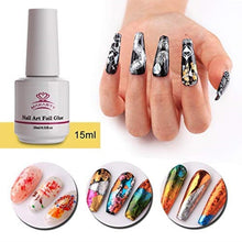 Load image into Gallery viewer, Nail Art Foil Glue Gel for Foil Stickers Nail Transfer Tips Manicure Art DIY 15ML  UV LED Lamp Required Soak Off
