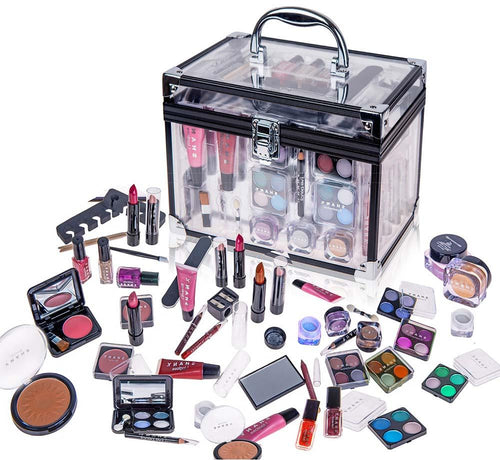 SHANY Carry All Trunk Makeup Set (Eye shadow palette/Blushes/Powder/Nail Polish and more) - SHOP  - MAKEUP SETS - ITEM# SH-221