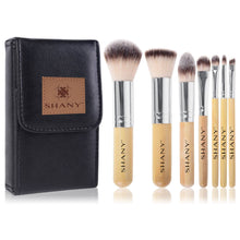 Load image into Gallery viewer, SHANY I love Bamboo - 7pc Petite Pro Bamboo brush set with Carrying Case - SHOP  - BRUSH SETS - ITEM# SH-BR006
