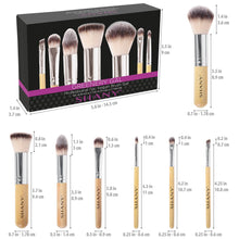 Load image into Gallery viewer, I love Bamboo - 7pc Petite Pro Bamboo brush set with Carrying Case-3
