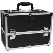 Load image into Gallery viewer, Essential Pro Makeup Train Case with Shoulder Strap and Locks-3

