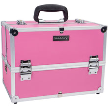 Load image into Gallery viewer, Essential Pro Makeup Train Case with Shoulder Strap and Locks-2
