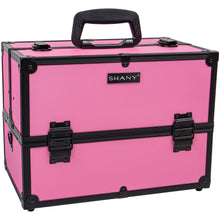 Load image into Gallery viewer, Essential Pro Makeup Train Case with Shoulder Strap and Locks-8
