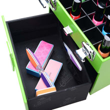 Load image into Gallery viewer, Color Matters - Nail Accessories Organizer and Makeup Train Case
