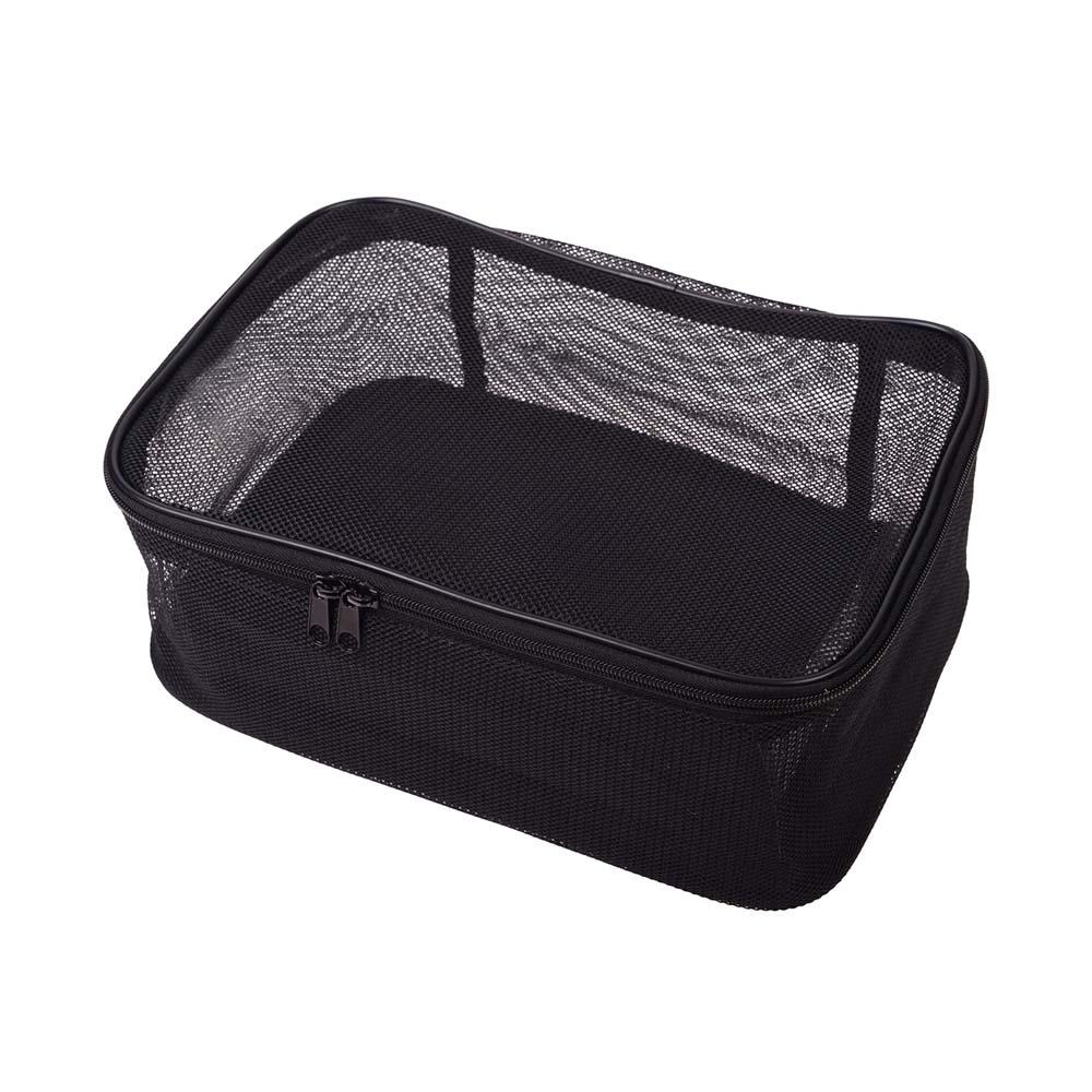 Collapsible Mesh Bag and Travel Tote – Black