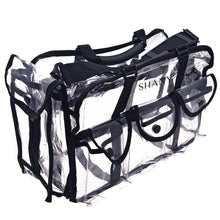 Load image into Gallery viewer, SHANY Clear Makeup Bag, Pro Mua rectangular Bag with Shoulder Strap, Large - SHOP  - TRAVEL BAGS - ITEM# SH-PC01-PARENT

