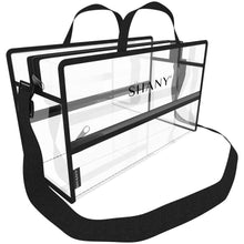 Load image into Gallery viewer, Clear PVC Water-Resistant Travel Tote Bag
