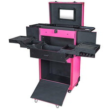 Load image into Gallery viewer, REBEL Makeup Artists Multifunction Cosmetics Trolley Train Case
