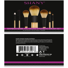 Load image into Gallery viewer, Pure Bamboo Brush Set - Vegan Brushes With Premium Synthetic Hair &amp; Cotton Pouch - 7pc-1

